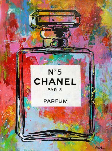 Chanel Perfume Painting by Jim Hudek 